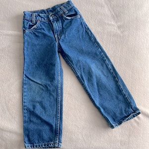 LEVI’S // orange tab vintage toddler preschool jeans (4)